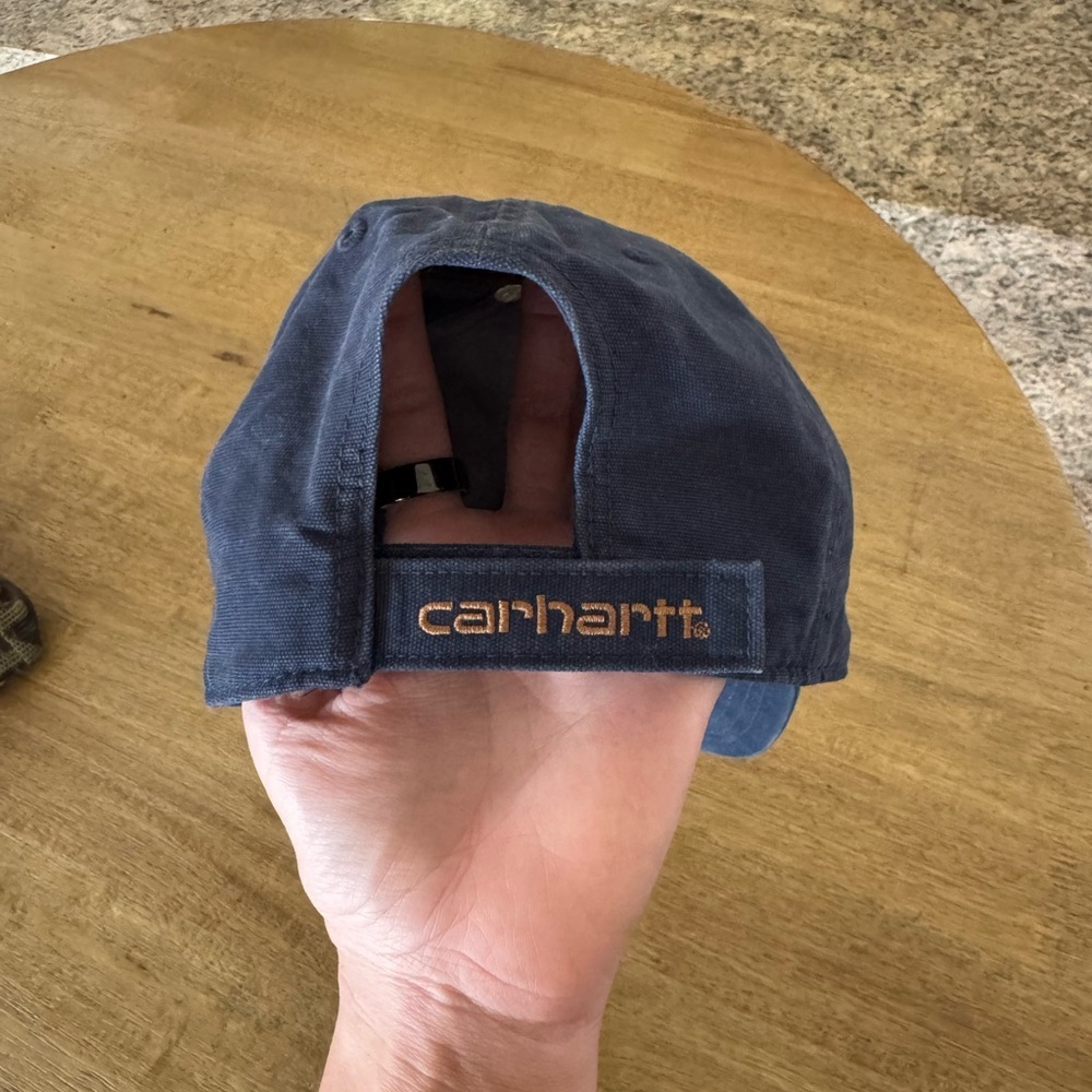 Carhartt Men/Womens Unisex Cotton Canvas Cap (Dark Indigo)​ - Picture 3 of 4